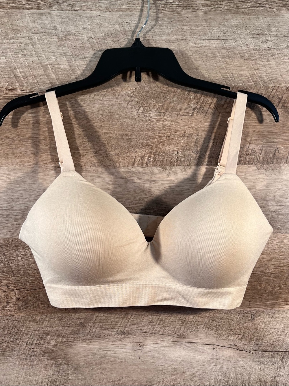 Truekind Everyday Smooth Nude Molded-Cup Bra - Light Beige Size L+